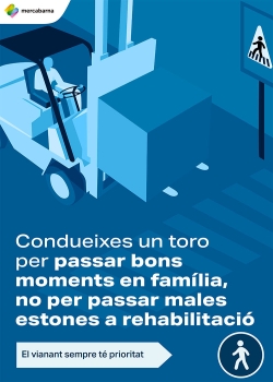 Campaña de seguridad vial en Mercabarna
