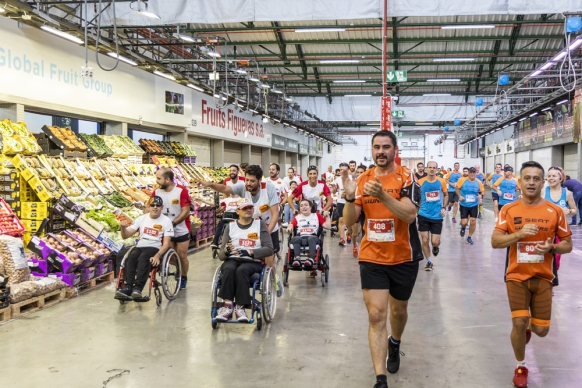 Participants de la primera Cursa Mercabarna 2019