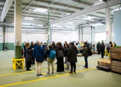 Visita dels assistents a la jornada al Foodback
