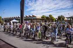 La bicicletada virtual representó el trayecto del Born a Mercabarna
