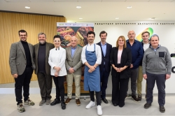 Els representants dels gremis amb Ruscalleda i Balam