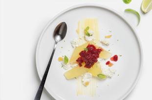 Meló, llima, mató i fruits vermells - Espaisucre Mercabarna